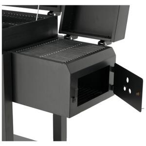 Grill ogrodowy węglowy LUND Deluxe 99925 Zamykany, wędzarnia, regulacja wysokości rusztu, kółka