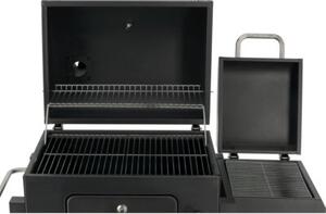 Grill ogrodowy węglowy LUND Deluxe 99925 Zamykany, wędzarnia, regulacja wysokości rusztu, kółka