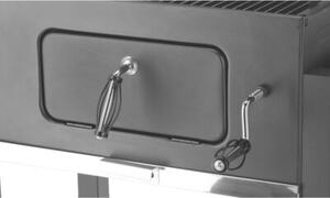 Grill ogrodowy węglowy LUND Deluxe 99925 Zamykany, wędzarnia, regulacja wysokości rusztu, kółka