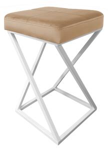 Hoker krzesło barowe ZOA LOFT podstawa biała MG06