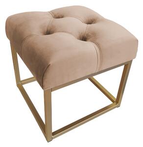Pufa CHESTERFIELD LOFT ławka postawa złota MG06