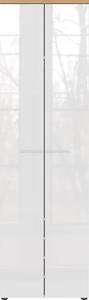 Biała szafa w dekorze dębu 60x198 cm Aledo – Germania