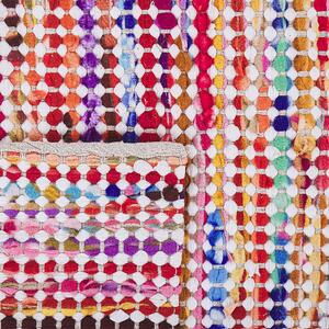 Dywan prostokątny bawełniany 160 x 230 cm dekoracja salonu wielokolorowy Belen Beliani