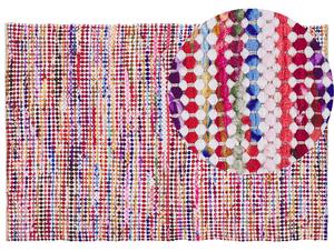 Dywan prostokątny bawełniany 160 x 230 cm dekoracja salonu wielokolorowy Belen Beliani