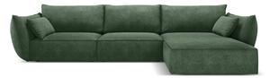 Ciemnozielony narożnik (prawostronny) Vanda – Mazzini Sofas