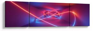 Obraz nowoczesnej abstrakcji (170x50 cm)