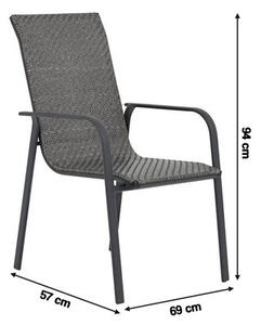 Krzesło ogrodowe PATIO Columbus Szary