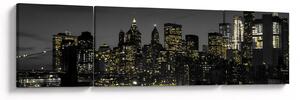 Obraz nocnej metropolii (170x50 cm)