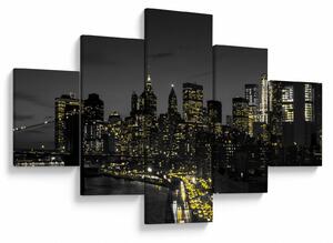 Obraz nocnej metropolii (125x70 cm)
