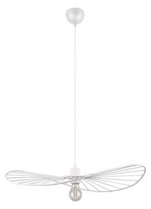 Biała lampa wisząca ø 60 cm Chapeau – Reality