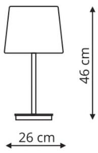 Marbella lampa biurkowa czarna LP-332/1T BK Light Prestige