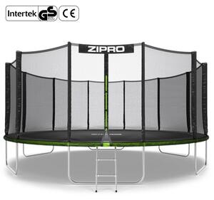Trampolina ogrodowa dla dzieci z siatką zewnętrzną z drabinką 16FT 496cm Zipro Jump Pro