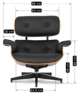 Fotel Wypoczynkowy Gabinetowy z PodnÃ³Å¼kiem Nowoczesny Loft Stylowy PALERMO