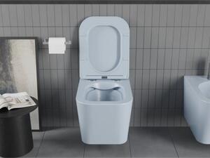 Mexen Teo miska wc Rimless z deską wolnoopadającą slim, duroplast, szara-niebieska mat - 30854069