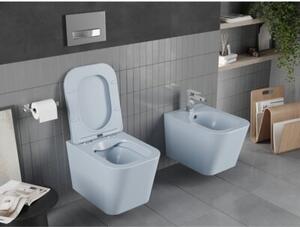 Mexen Teo miska wc Rimless z deską wolnoopadającą slim, duroplast, szara-niebieska mat - 30854069