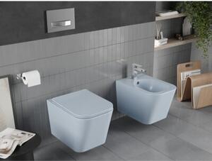 Mexen Teo miska wc Rimless z deską wolnoopadającą slim, duroplast, szara-niebieska mat - 30854069