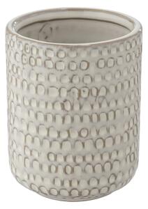 Kremowy ceramiczny kubek na szczoteczki do zębów Pergole – Wenko