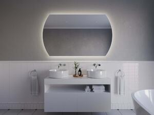 Nietypowe LED lustro do łazienki z oświetleniem A4