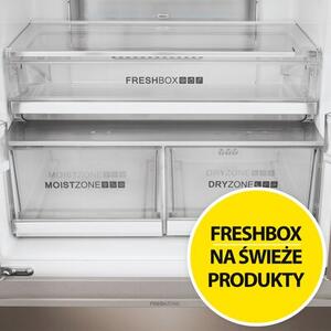 Lodówka HAIER HB18FGSAAA Side by Side No frost 190cm Tytanowy System ABT