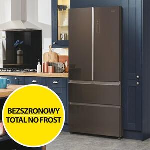 Lodówka HAIER HB18FGSAAA Side by Side No frost 190cm Tytanowy System ABT