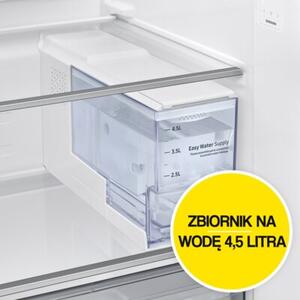 Lodówka SAMSUNG RS70F65KETEO AI Side by Side No Frost 178.4cm Stal szczotkowana Podajnik wody Kostkarka