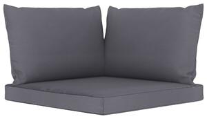 Poduszki na sofę z palet, 3 szt., antracytowe, tkanina