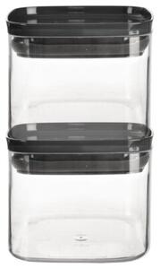 Pojemnik na produkty sypkie z pokrywką i uszczelką kwadratowy 700 ml