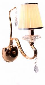 Lumina Deco Lampa Ścienna Kinkiet Kryształowy Złoty Finezzia W1