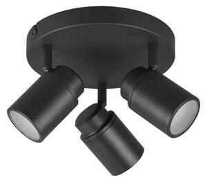 Metalowa lampa punktowa w kolorze matowej czerni Angelo – Trio
