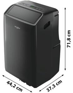 Klimatyzator przenośny WHIRLPOOL PACF212HP B Szósty Zmysł Osuszanie Czarny Wentylator
