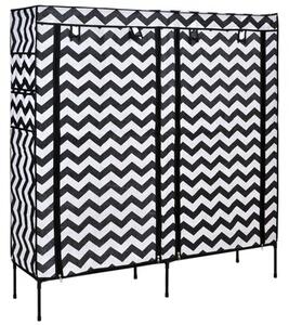 Szafa tekstylna GOCKOWIAK Gabi Zebra (120 x 30 x 110) Szaro-biaÅy
