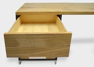 Nowoczesne biurko drewniane do gabinetu biura DENIS