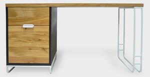 Nowoczesne biurko drewniane do gabinetu biura DENIS