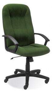 Wygodny, tapicerowany fotel biurowy Mefisto - wysyłka 24h, zielony