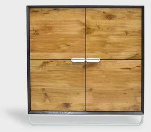 Solidna drewniana komoda z dużymi szufladami do salonu DENIS