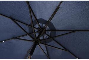 Parasol ogrodowy SASKA GARDEN z oświetleniem LED 300 cm Granatowy