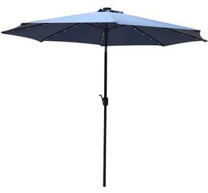 Parasol ogrodowy SASKA GARDEN z oświetleniem LED 300 cm Granatowy