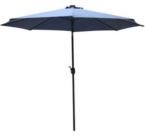 Parasol ogrodowy SASKA GARDEN z oświetleniem LED 300 cm Granatowy