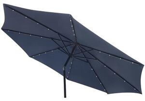 Parasol ogrodowy SASKA GARDEN z oświetleniem LED 300 cm Granatowy