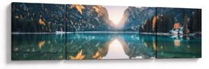 Obraz - Górskie jezioro (170x50 cm)