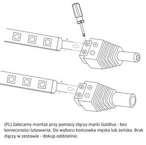 Taśma LED 12V 5m IP65 6500K 2300lm 306517 Polux