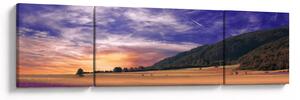Obraz lawendowej łąki (170x50 cm)
