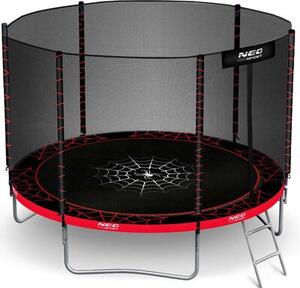Trampolina NEO-SPORT NS-06Z241 FI 183 cm Czarno-czerwony