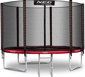 Trampolina NEO-SPORT NS-06Z241 FI 183 cm Czarno-czerwony