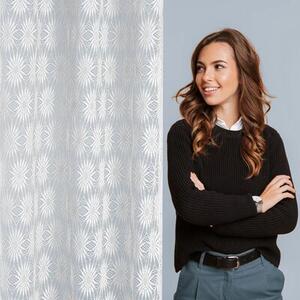 Firana gotowa EUROFIRANY Rozi 140 x 250 cm BiaÅy