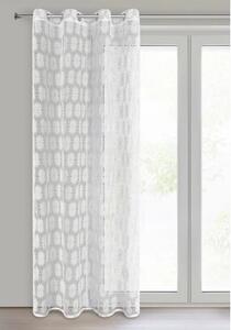 Firana gotowa EUROFIRANY Rozi 140 x 250 cm BiaÅy