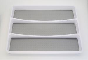 Szary plastikowy organizer na sztućce 41 x 33 cm – Addis