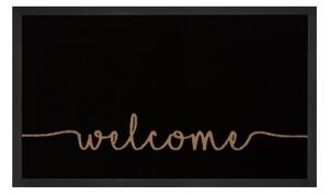 Czarna wycieraczka Hanse Home Cozy Welcome, 45x75 cm