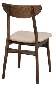 Brązowe krzesła zestaw 2 szt. Rodham – Rowico