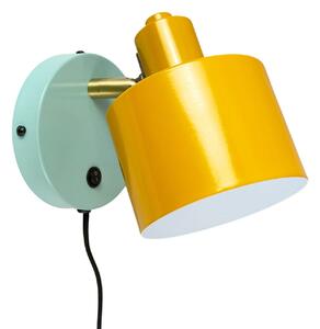 Lampa Ścienna Dyberg Larsen, Ocean, żółty, salon, metal, skandynawski